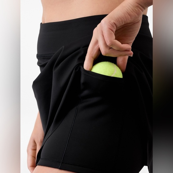 NWT Athleta Ace Advantage 13 1/2 Black Skort Size Large - Picture 4 of 8